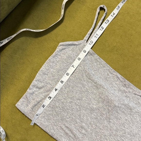 Naked Wardrobe The NW Solid Vibes Crop Top Large in H GREY NWOT 123 - Picture 6 of 7